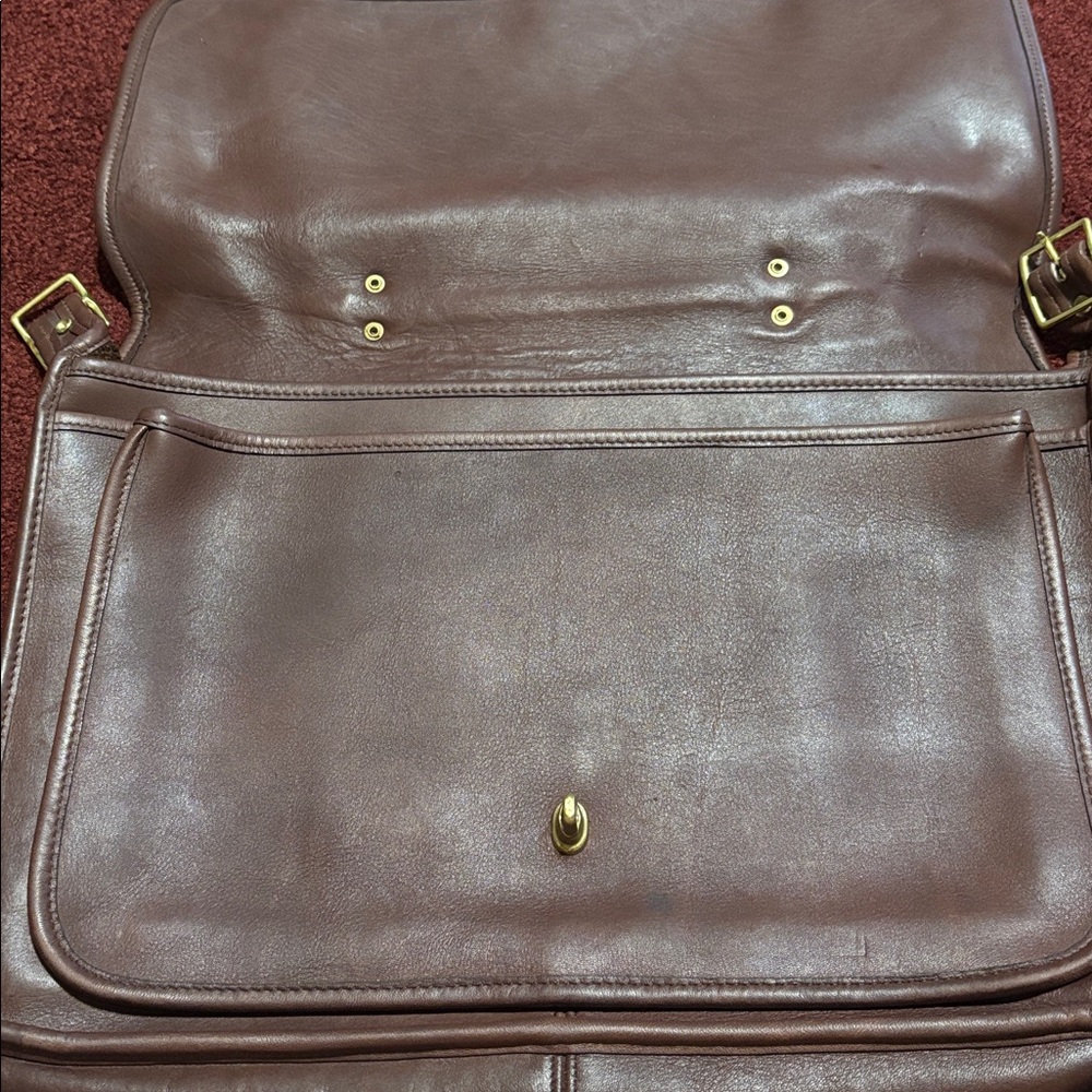 Vintage 80s 90s Coach Crossbody Messenger Satchel Briefcase Bag Office Laptop - Picture 16 of 17